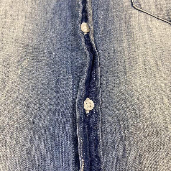 Frank & Eileen Distressed Vintage Wash Mary Classic Shirt Dress Size Small - Picture 7 of 13